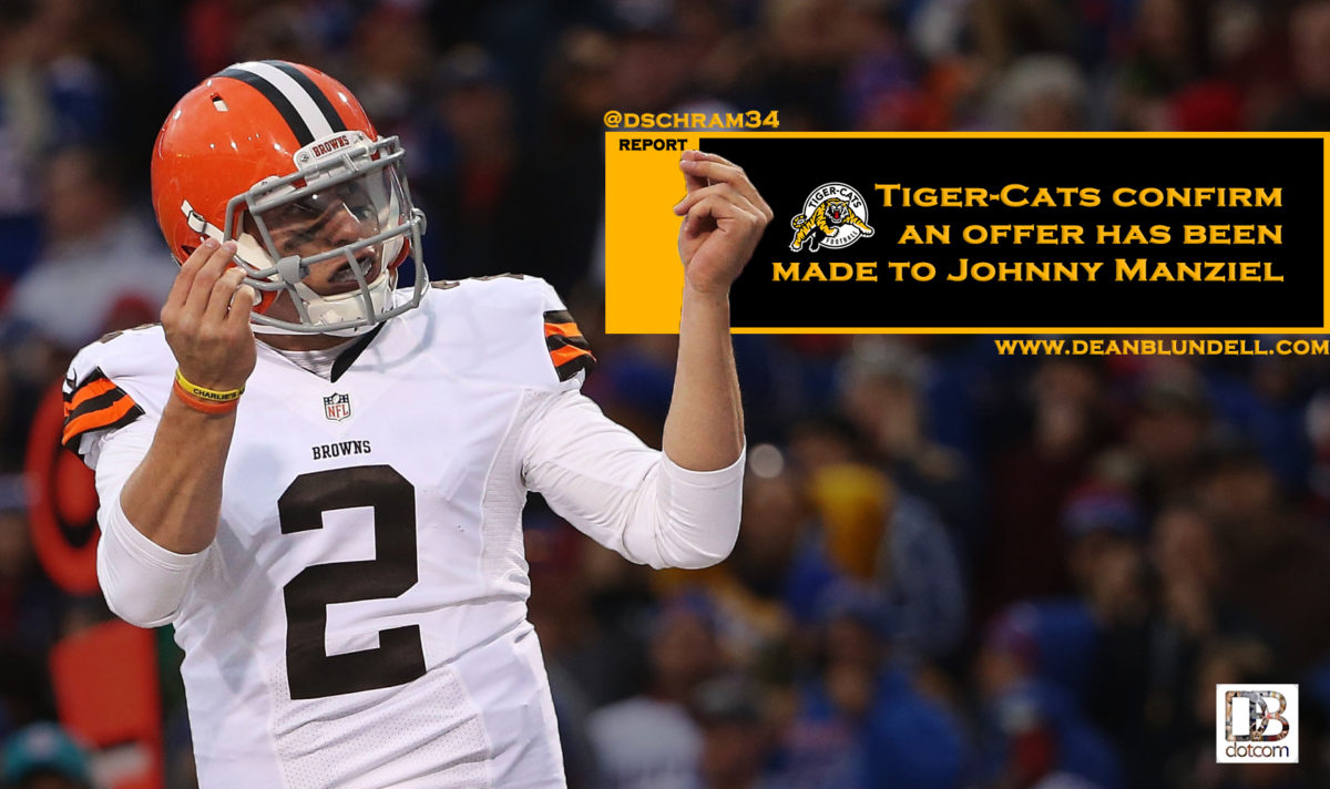 Tiger-Cats confirm an offer has been made to Johnny Manziel