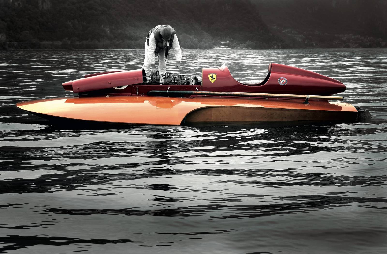 Ferrari San Marco Hydroplane Engine Compartment