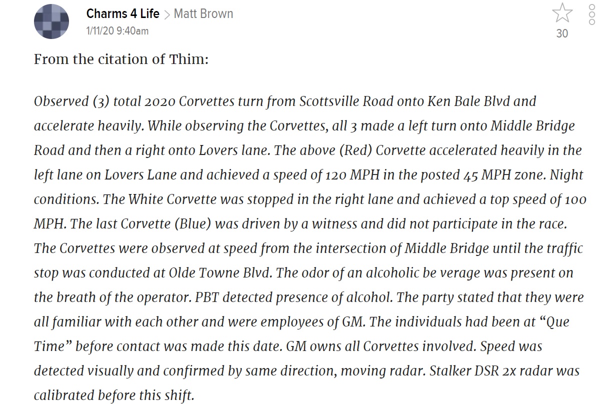 Comment showing the details of Thims charges