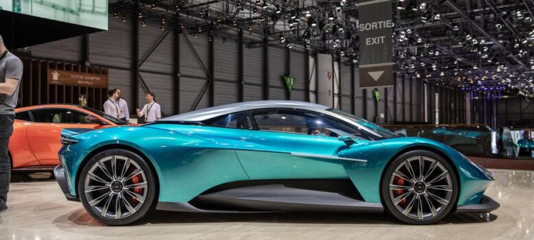 Aston Martin Vanquish Vision Concept Side Profile|Aston Martin Vanquish Vision Concept Front Three Quarters||Aston Martin Vanquish Vision Concept Geneva|Aston Martin Vanquish Vision Concept Rear||Aston Martin Valkyrie