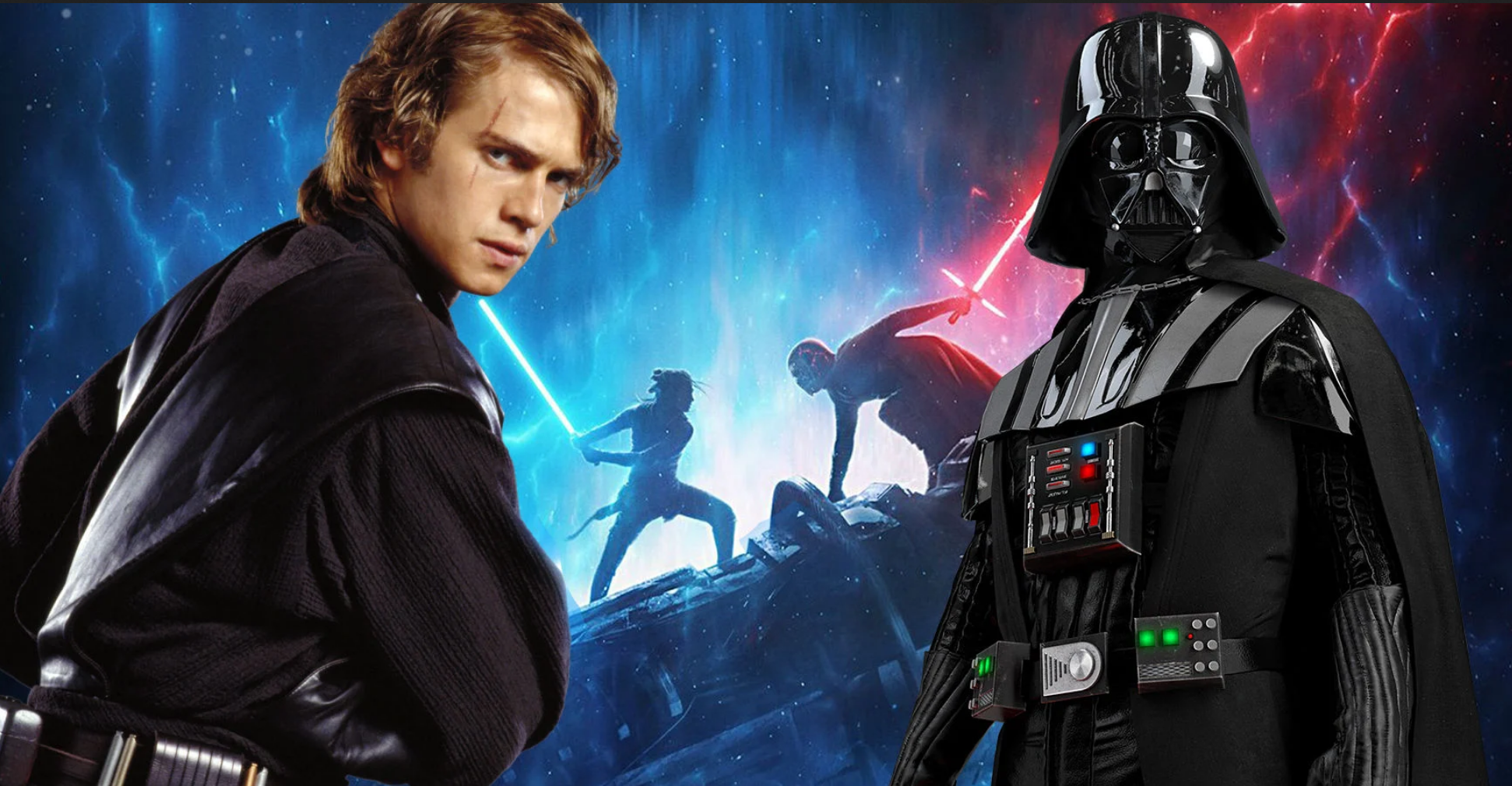 Image of Hayden-Christensen and Darth Vader|hayden-christensen-sand||Image of Hayden Christensen in Star Wars|Force Ghosts