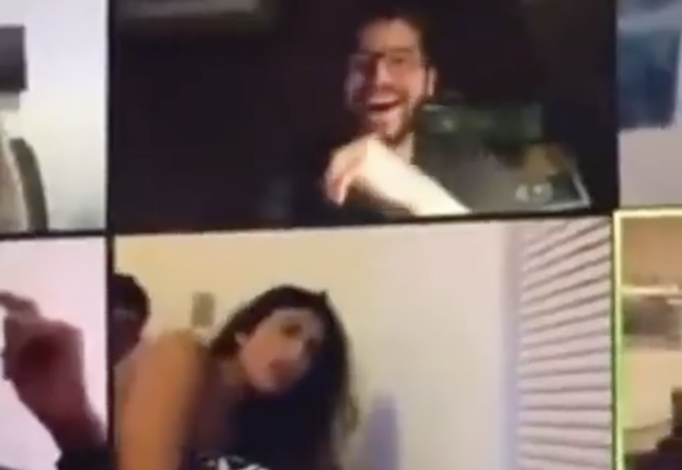 NSFW Video A Couple Forgets To Turn Off Their Camera In A Zoom  