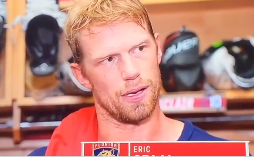 Somebody remind Eric Staal he's already worn a pride jersey before